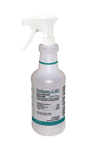 Certol PSC60SB Accessories: Empty 16 oz Spray Bottle Labeled to Meet OSHA Guidelines Includes Spray Head & Squirt Top 6/cs