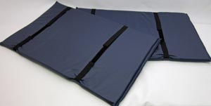 Val Med Medical VM-3015-NVST, VAL MED COMFORT PLUS BED RAIL PADS Kodel Bed Safety Rail Pad, Navy Staph Chek Cover, 30 x 18" x 1", Density 1.2, 3set/cs, CS