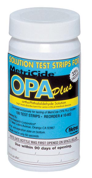 Test Strips OPA Solution, 100/btl, 2 btl/cs