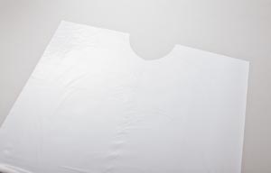 Drape Sheet, Economy Poly, 36" x 40", White, 100/cs