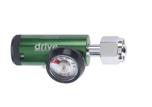 DeVilbiss 18303GM Mini Regulator Nut Connector Barb Outlet Liter Flow Increments: 0 0.12 0.5 1 1.5 2 2.5 3 4 6 & 8 Green