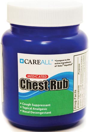 Medicated Chest Rub, 3.53 oz Jar, 24/cs
