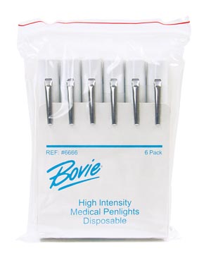 Bovie 6666 Dr. Pack Disposable Penlight 6/pk