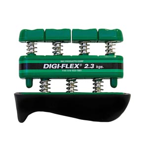 Fabrication Enterprises 10-0742, FABRICATION CANDO HAND WRIST & BODY EXERCISERS Digi-Flex Hand/ Finger Exerciser, Hand 16 lb/ Finger 5 lb, Green, Medium (FE100742, 020188), EA