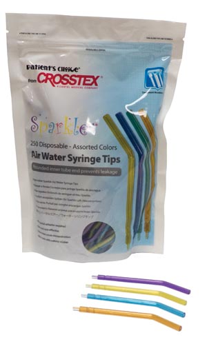 Crosstex BCSAWS Syringe Tips Assorted Colors 250/bg