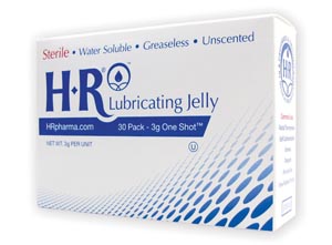 HR Pharmaceuticals 208 HR Sterile Lubricating Jelly 3gm One Shot CarePac 30/bx