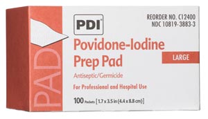 Pdi Pvp Iodine Prep Pad Case C12400 By Pdi - Professional Disposables Intl.