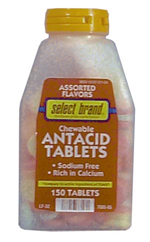 Saj Select Brand Antacids-Tablets Case 7270127 By Saj Distributors 