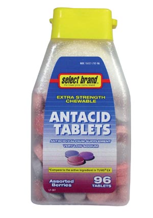 Saj Select Brand Antacids-Tablets Case 7280100 By Saj Distributors 