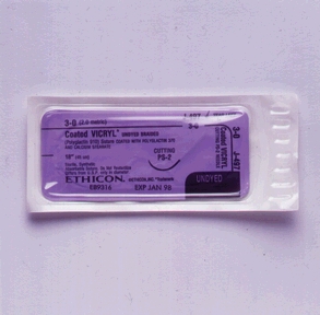 SUTURES 3-0 VICRYL COATED