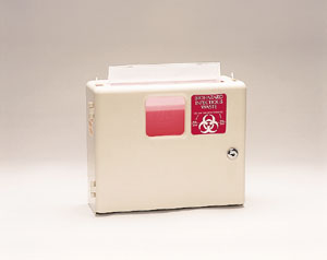 Plasti Wall Mounted Sharps Disposal System Case 143002 By Plasti-Products 