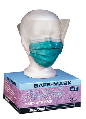 AMD Medicom Latex Free Surgical Facemasks Case 2126 By Amd-Medicom