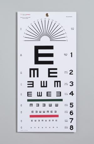 Tech-Medium Eye Charts Each 3051 By Dukal 