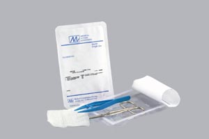 Medical Action Industries 69238, MEDICAL ACTION SUTURE REMOVAL KITS Suture Removal Kit Includes: (1) Forceps (Plastic Blue 5"), (1) Scissor (Littauer Wire Form 41/2"), (1) 3" x 3" 12-Ply Gauze, 50kit/cs, CS