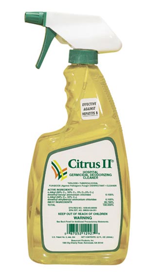 Beaumont Citrus Ii Germicidal Deodorizing Cleaner Case Mfg. Part No.:633712927 by Beaumont Products, Inc.