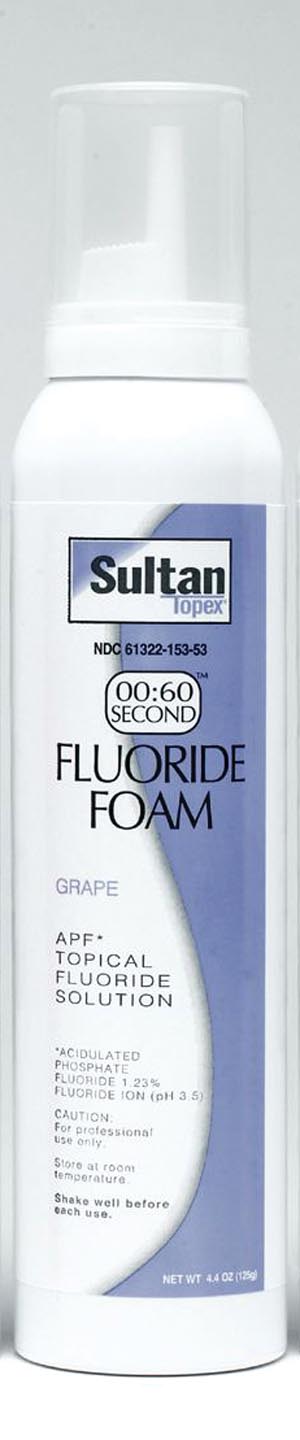 Sultan Topex 60-Second Foam Fluoride Ad31153 One Each