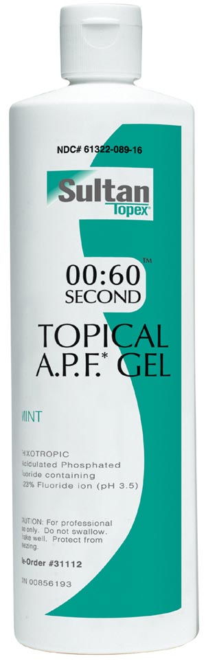 Sultan Topex 60-Second Fluoride Gel Ad31112 One Each