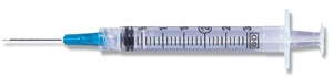 Bd 3 Ml Syringes & Needles Case Mfg. Part No.:309582 by BD