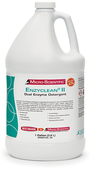 Micro-Scientific Enzyclean II Dual Enzymatic Detergent Case B9 By Micro-Scientif