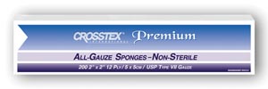 Crosstex All Gauze Premium Non- Sterile Sponges Case Enc212 By Crosstex Internat