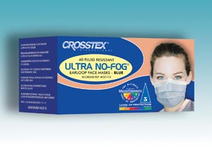 Crosstex Ultra No-Fog  Earloop Mask Ctn Gcfcx By Crosstex LEVEL 3