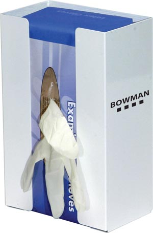 Bowman White Powder Coated Metal Single Glove Dispensers Case Mfg. Part No.:GB-074 by Bowman Manufacturing Company, Inc.