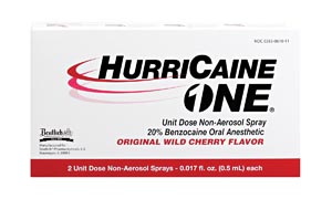 Beutlich Hurricaine One Unit Dose Non-Aerosol Spray Box 0283-0610