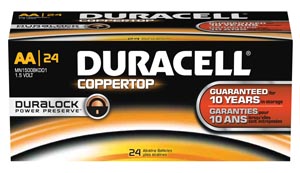 Duracell Coppertop Alkaline Battery With Duralock Power Preserve Technology Ca