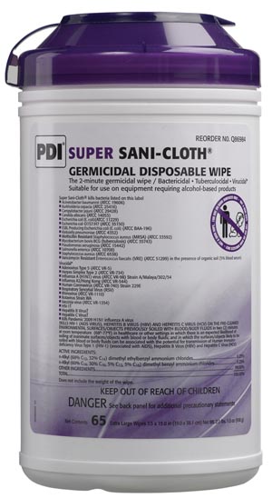 Pdi Super Sani-Cloth� Germicidal Disposable Wipe Case Q86984 By Pdi - Professi
