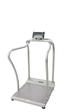 Health O Meter Professional Digital 2101Kl Platform Scale With Handrails Each 21