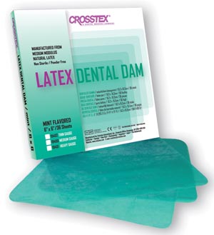 Crosstex Dental Dams Box 19400 By Crosstex International