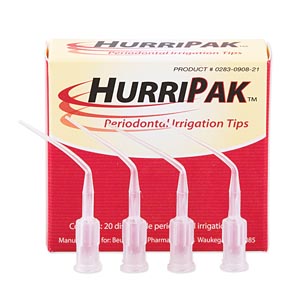 Beutlich Hurripak™ Periodontal Irrigation Tips Box Mfg. Part No.:0283-0908-21 by Beutlich LP Pharmaceuticals