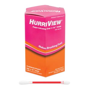 Beutlich Hurriview® Plaque Indicating Snap -N- Go™ Swabs Box Mfg. Part No.:0283-0104-72 by Beutlich LP Pharmaceuticals