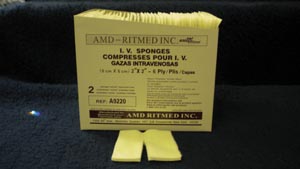 AMD Medicom Trach & IV Non-Woven Dressing Sponges Case A9220 By Am