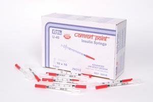 Exel Veterinary U-40 Insulin Syringe Case 26036 By Exel 