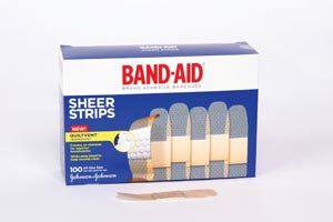 J&J Band-Aid Sheer Strips & Spots Case 004634 By Johnson & Johnson Consumer Pro
