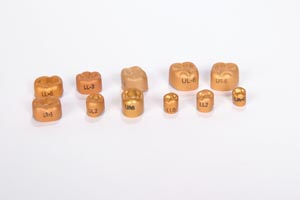 GOLD ANODIZED CROWNS, 2-UL