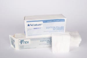 Tidi 8-Ply Sterile Cotton-Filled Gauze Sponges Case 919010 By Tidi Products 