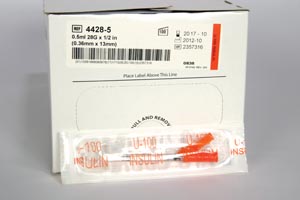 Smiths Medical Hypodermic Needle-Pro Safety Needles W/Insulin Syringe Case 4428