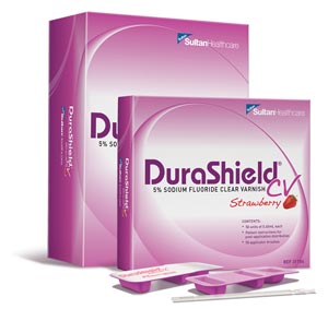 Sultan Durashield� Cv Clear 5% Sodium Fluoride Varnish 31103 One Box