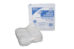 Dukal Woven Cotton Gauze Sponges Case 412-10 By Dukal 
