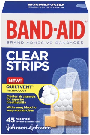 J&J Band-Aid Clear Adhesive Bandages Case 005701 By Johnson & Johnson Consumer 