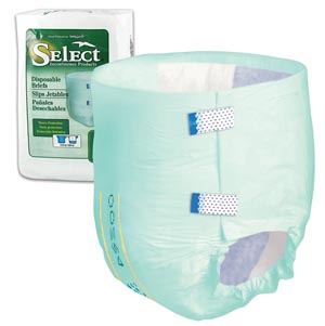 Select Disposable Briefs, Toddler Size
