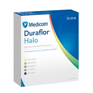 Medicom Duraflor Halo 5% Sodium Fluoride White Varnish Box 1015-Mm32 By Medicom 