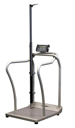 Health O Meter Professional Digital 2101Kl Platform Scale With Handrails Each 21