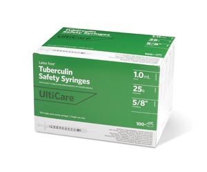 Ultimed Ulticare Tuberculin Safety Syringes Box 25158 By Ultimed 