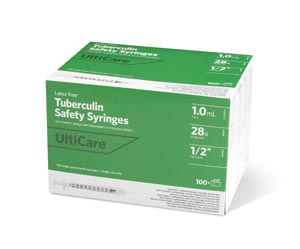 Ultimed Ulticare Tuberculin Safety Syringes Box 63002 By Ultimed 