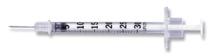 Bd Insulin Syringes & Needles Case Mfg. Part No.:328438 by BD