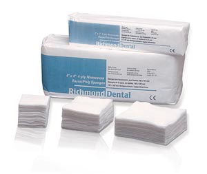Richmond Rayon/Poly Non-Woven Sponges Case 300634 By Richmond Dental