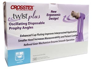 Crosstex Twist Plus Oscillating Disposable Prophy Angles Box Tpluspafc By Cross